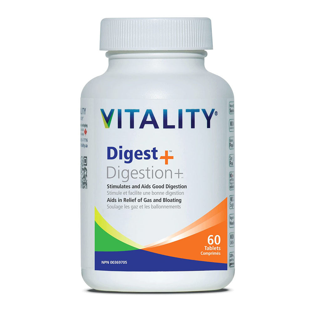 Vitality Digest Digestive Support Papaya With Goldenseal, 60 Ea